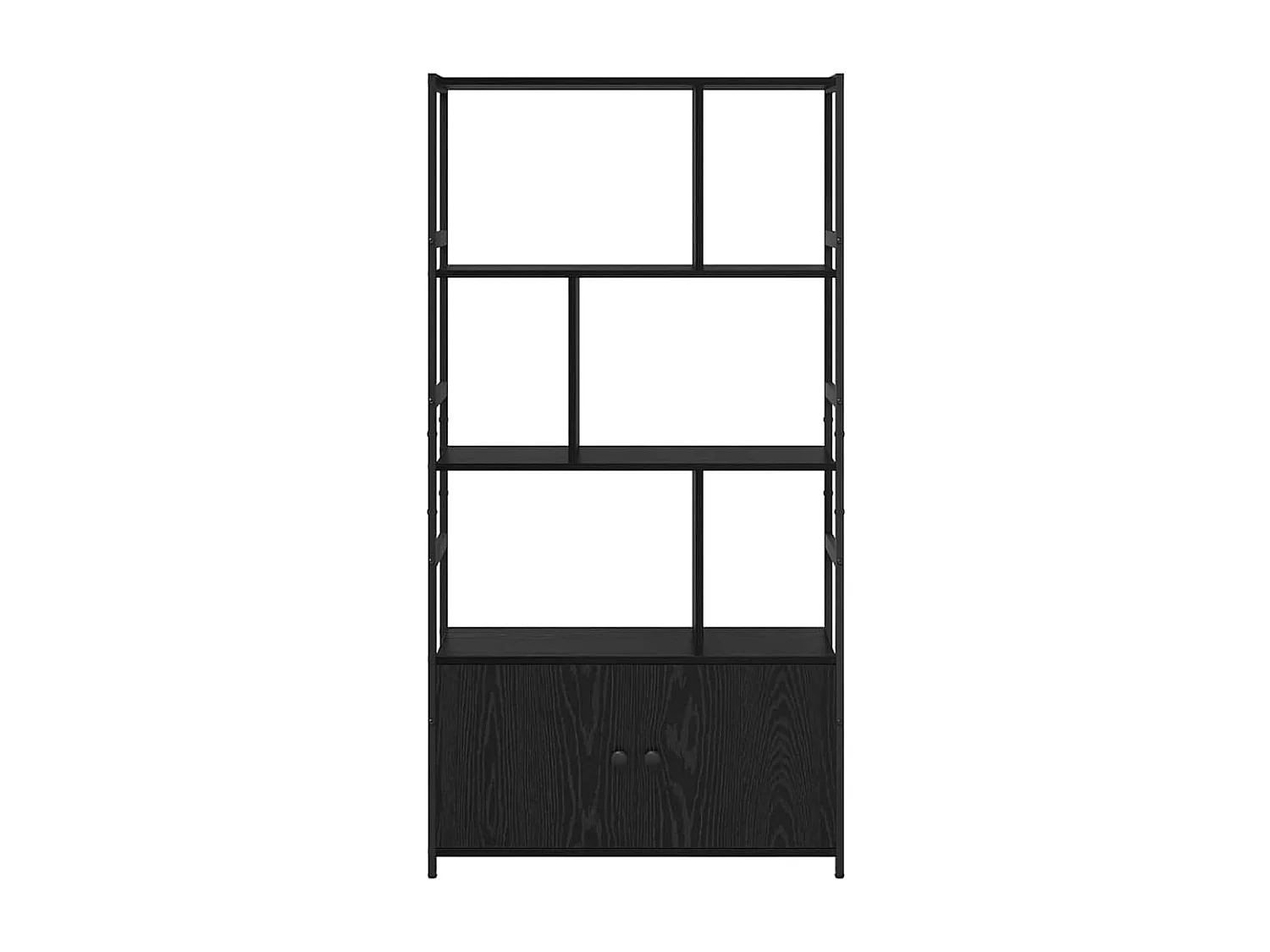 Bibliothèque Chêne noir 80 x 30 x 155.5 cm Bois d'ingénierie