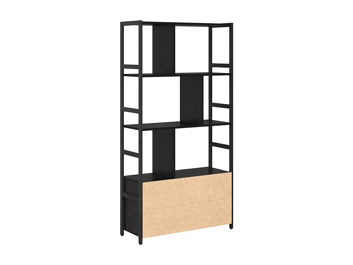 Bibliothèque Chêne noir 80 x 30 x 155.5 cm Bois d'ingénierie