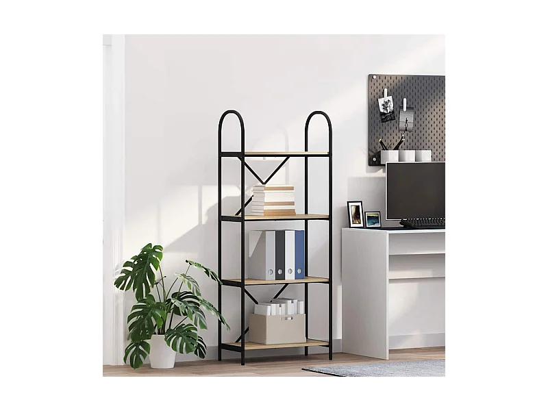 Bibliothèque Chêne sonoma 60 x 30 x 146 cm Bois d'ingénierie