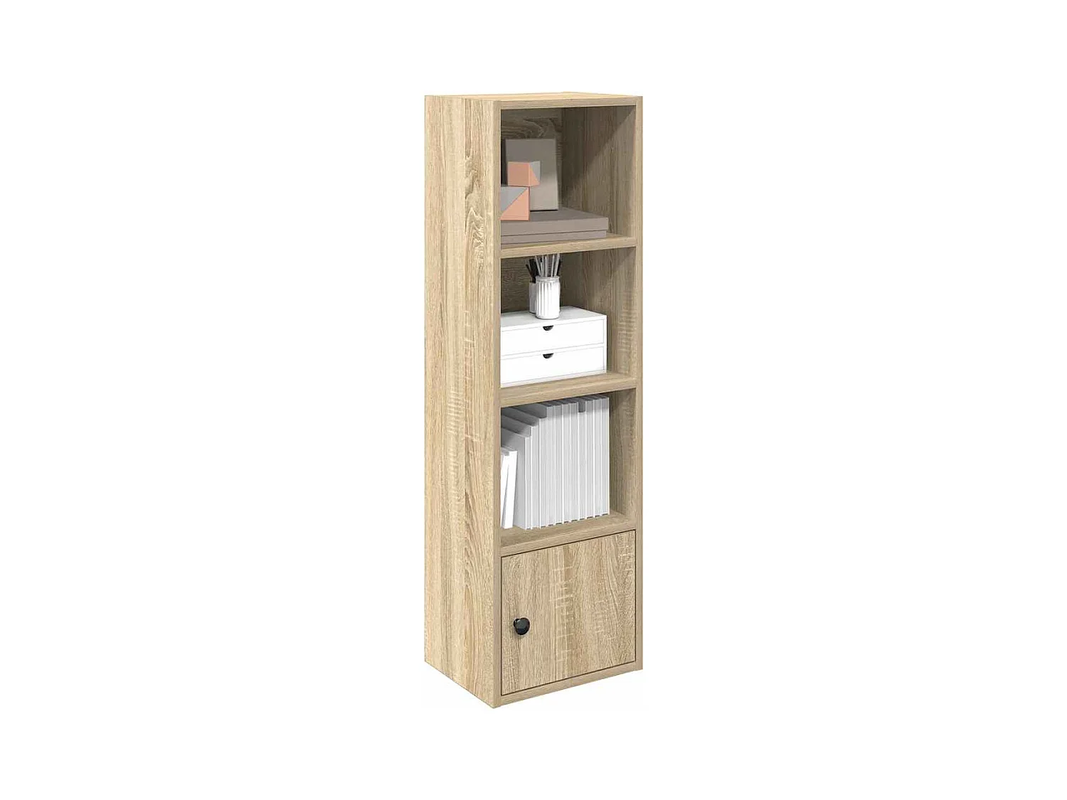 Bibliothèque chêne sonoma 31x24x102 cm bois d'ingénierie