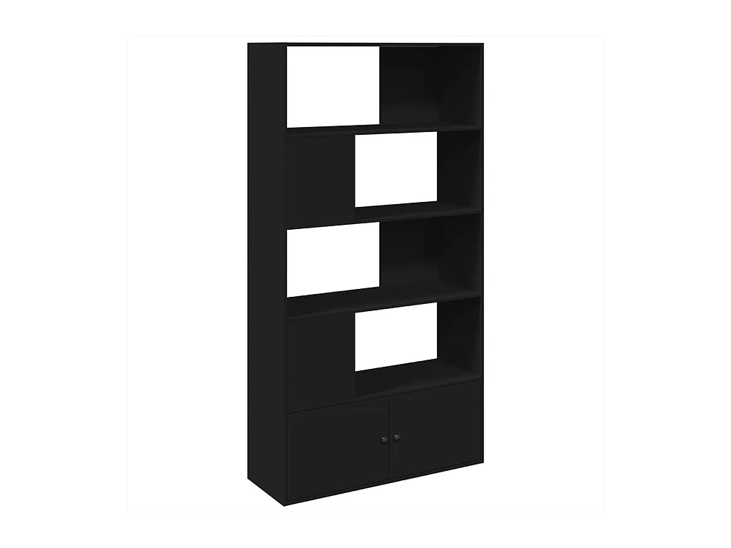 Bibliothèque noir 100x36x189 cm bois d'ingénierie