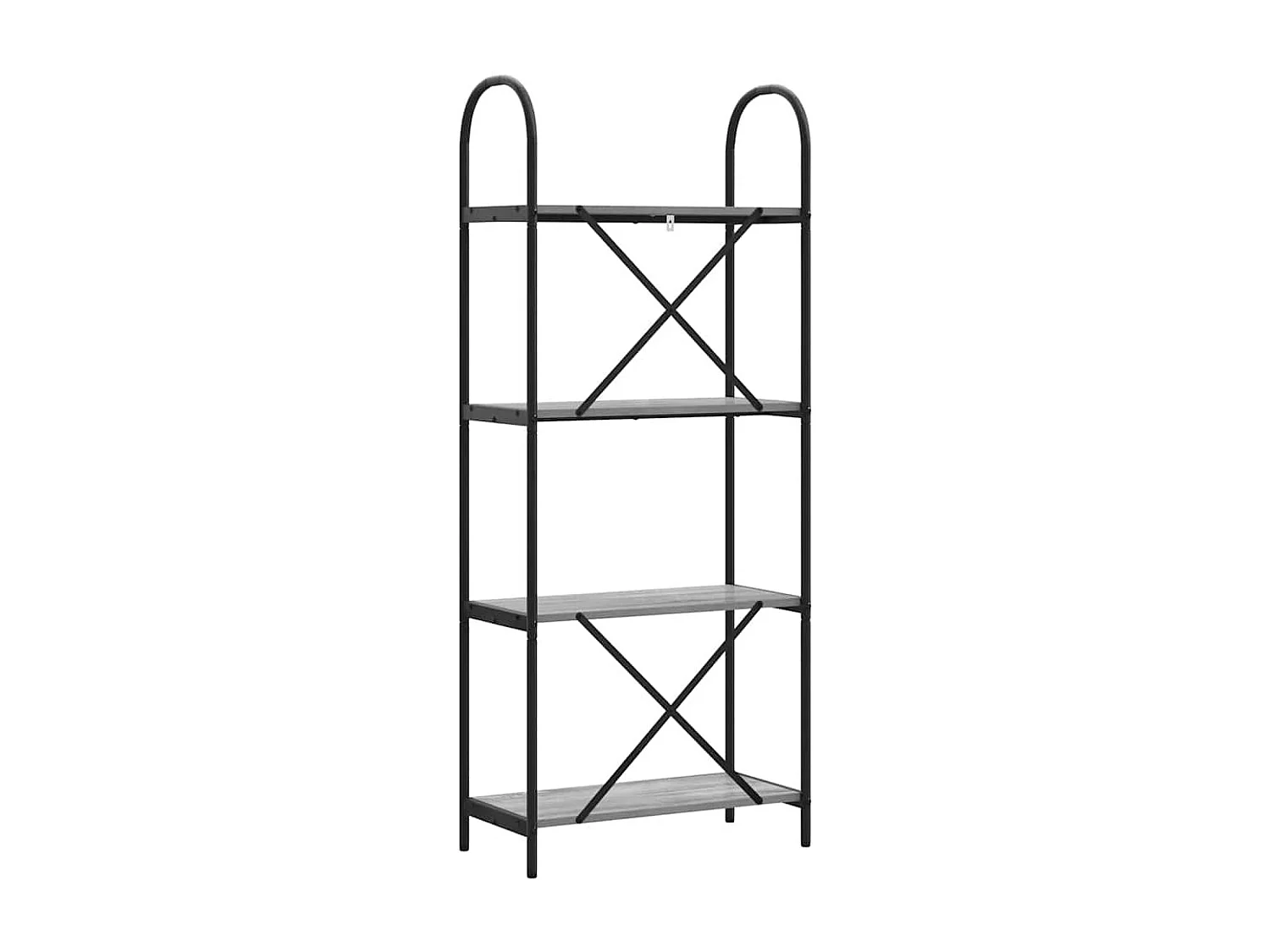 Bibliothèque Sonoma gris 60 x 30 x 146 cm Bois d'ingénierie