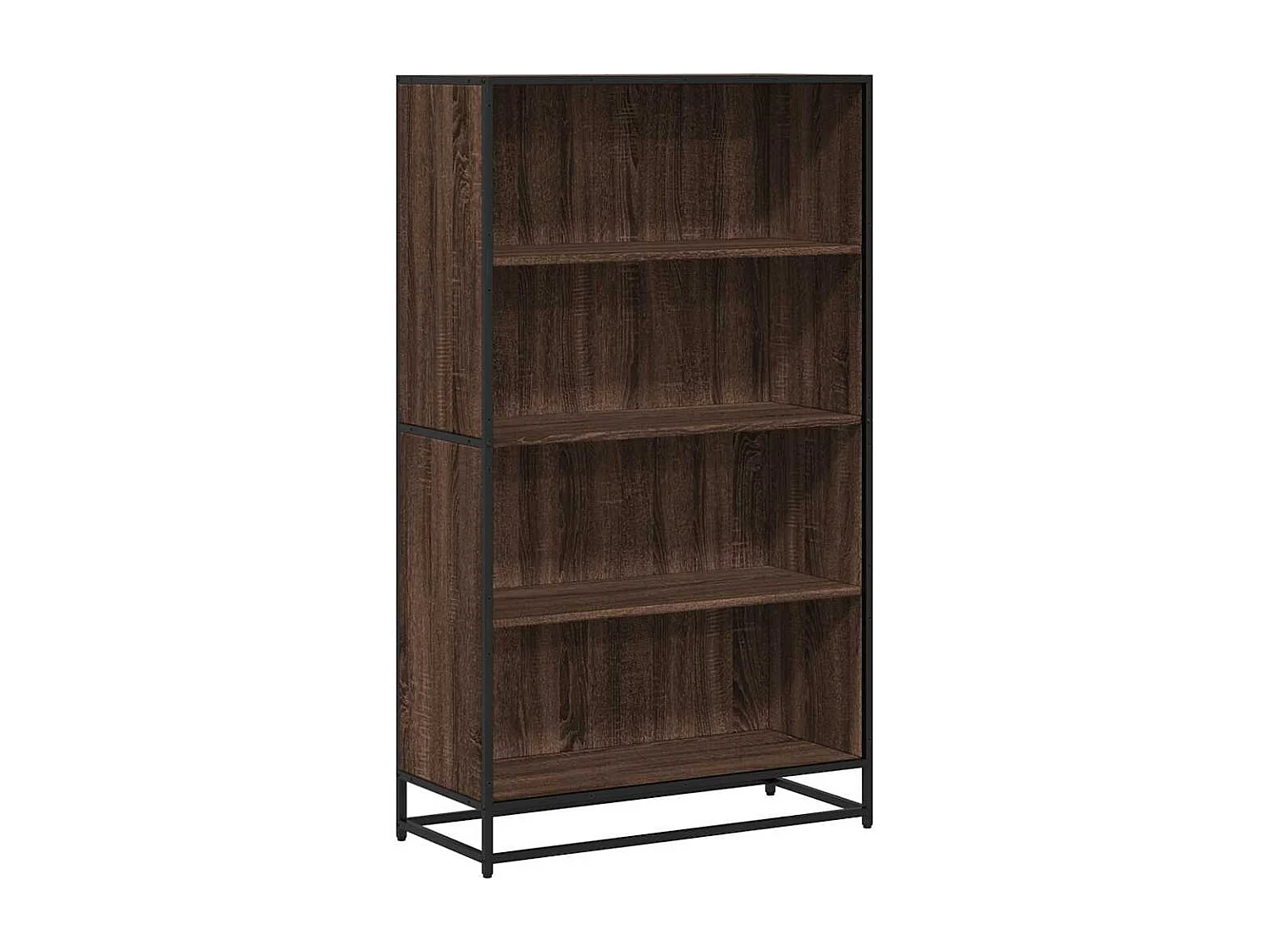 Bibliothèque chêne marron 80,5x35x139 cm bois d'ingénierie