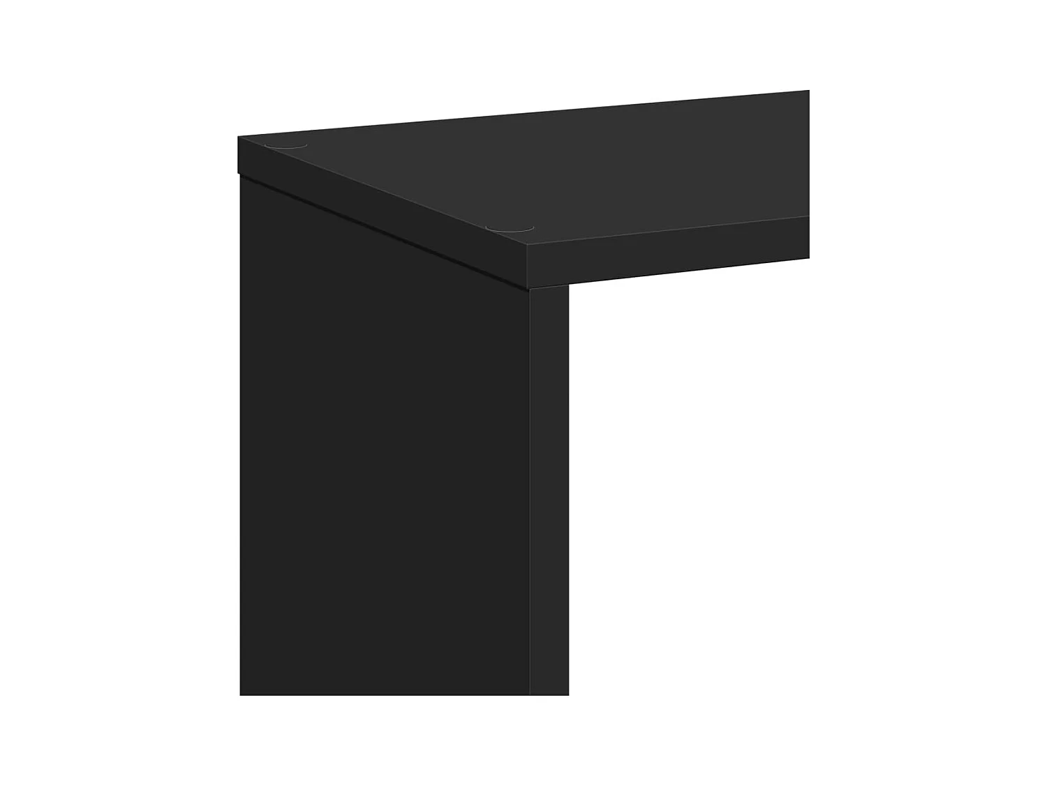 Bibliothèque séparatrice de pièce noir 67x25x161,5 cm