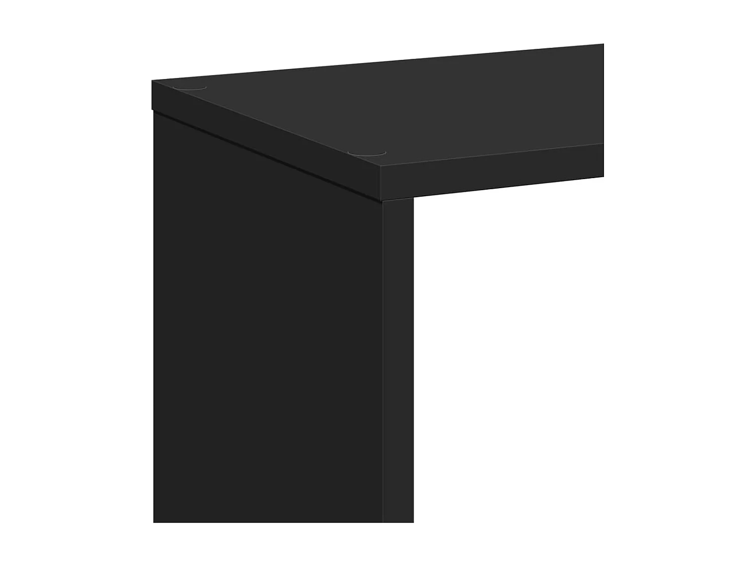 Bibliothèque séparatrice de pièce noir 67x25x161,5 cm