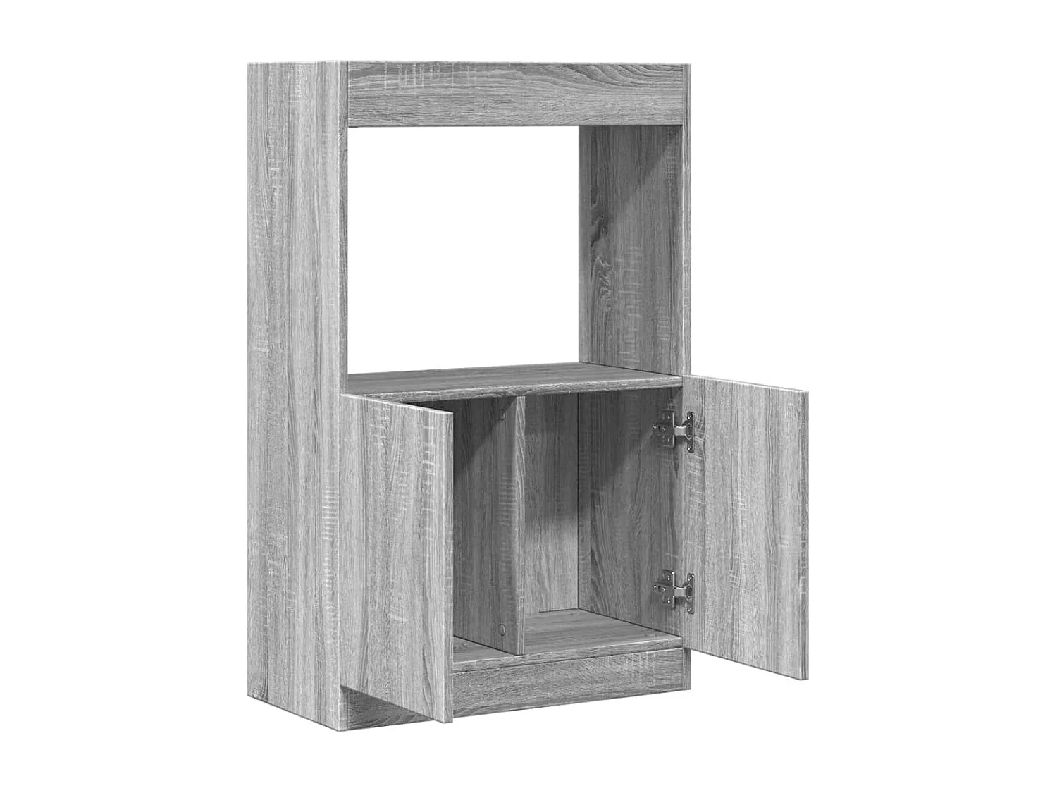 Bibliothèque sonoma gris 63x33x100 cm bois d'ingénierie