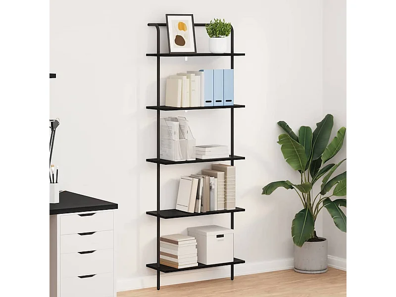 Bibliothèque Chêne noir 60 x 24 x 168 cm Bois d'ingénierie