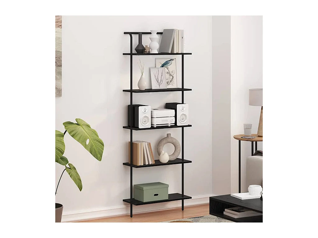 Bibliothèque Chêne noir 60 x 24 x 168 cm Bois d'ingénierie