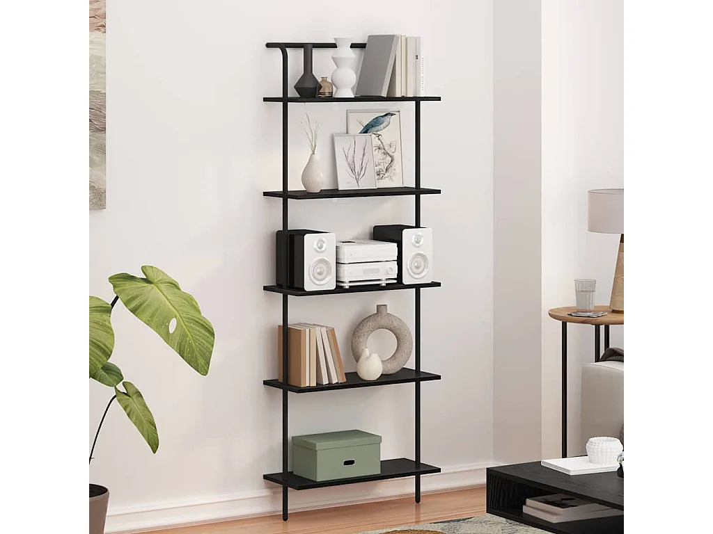 Bibliothèque Chêne noir 60 x 24 x 168 cm Bois d'ingénierie