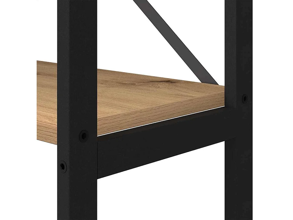 Bibliothèque chêne artisanal 40 x 30 x 153 cm Bois d'ingénierie