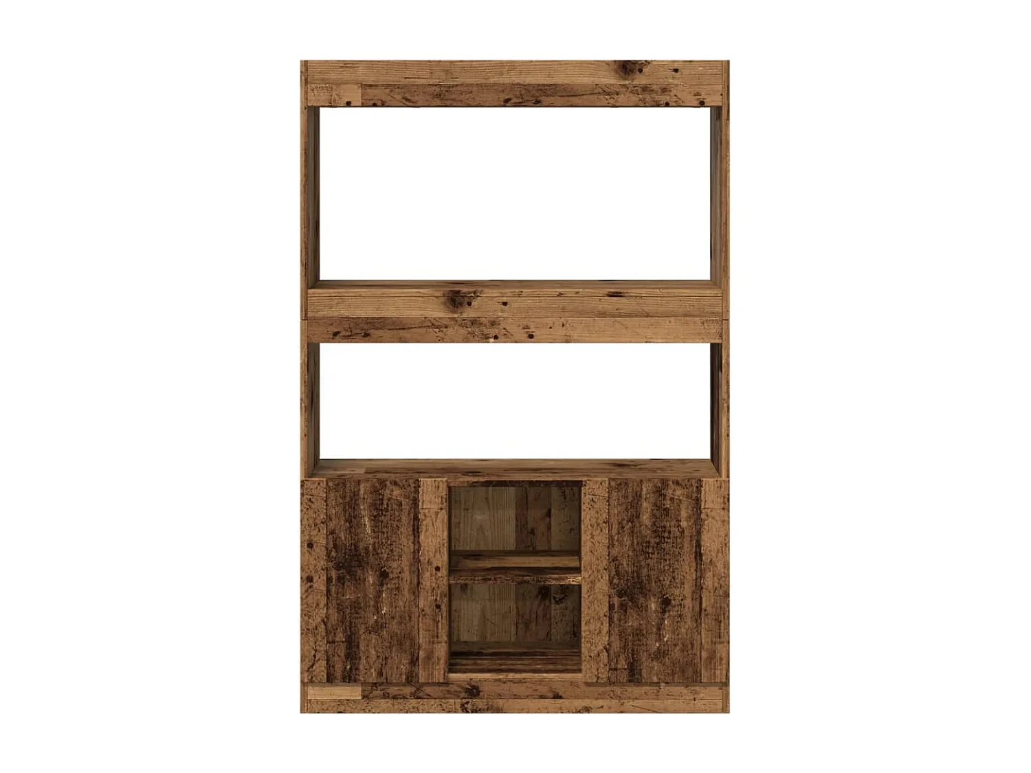 Bibliothèque vieux bois 92x33x140 cm bois d'ingénierie