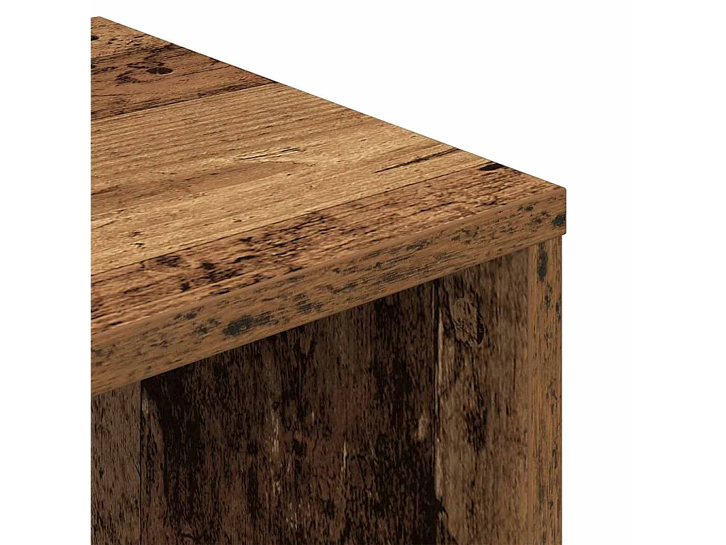 Bibliothèque vieux bois 34x31x112 cm bois d'ingénierie