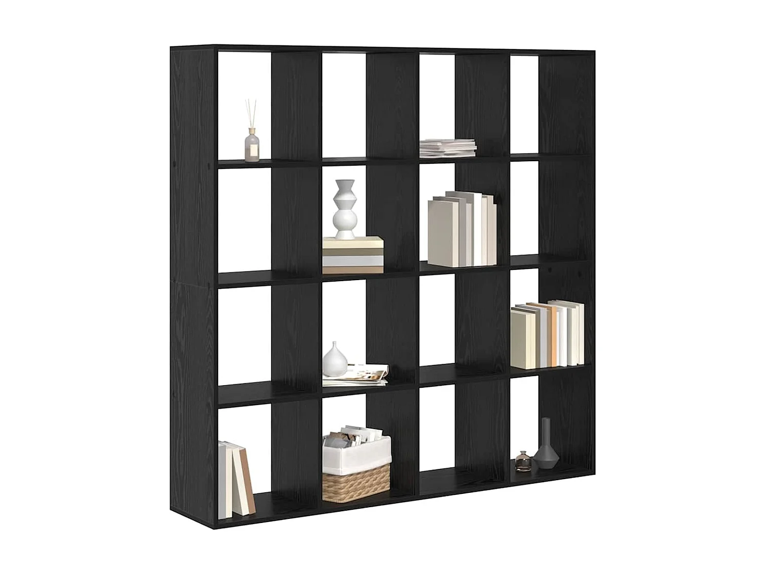 Bibliothèque Chêne noir 137.5 x 29 x 137.5 cm Bois d'ingénierie
