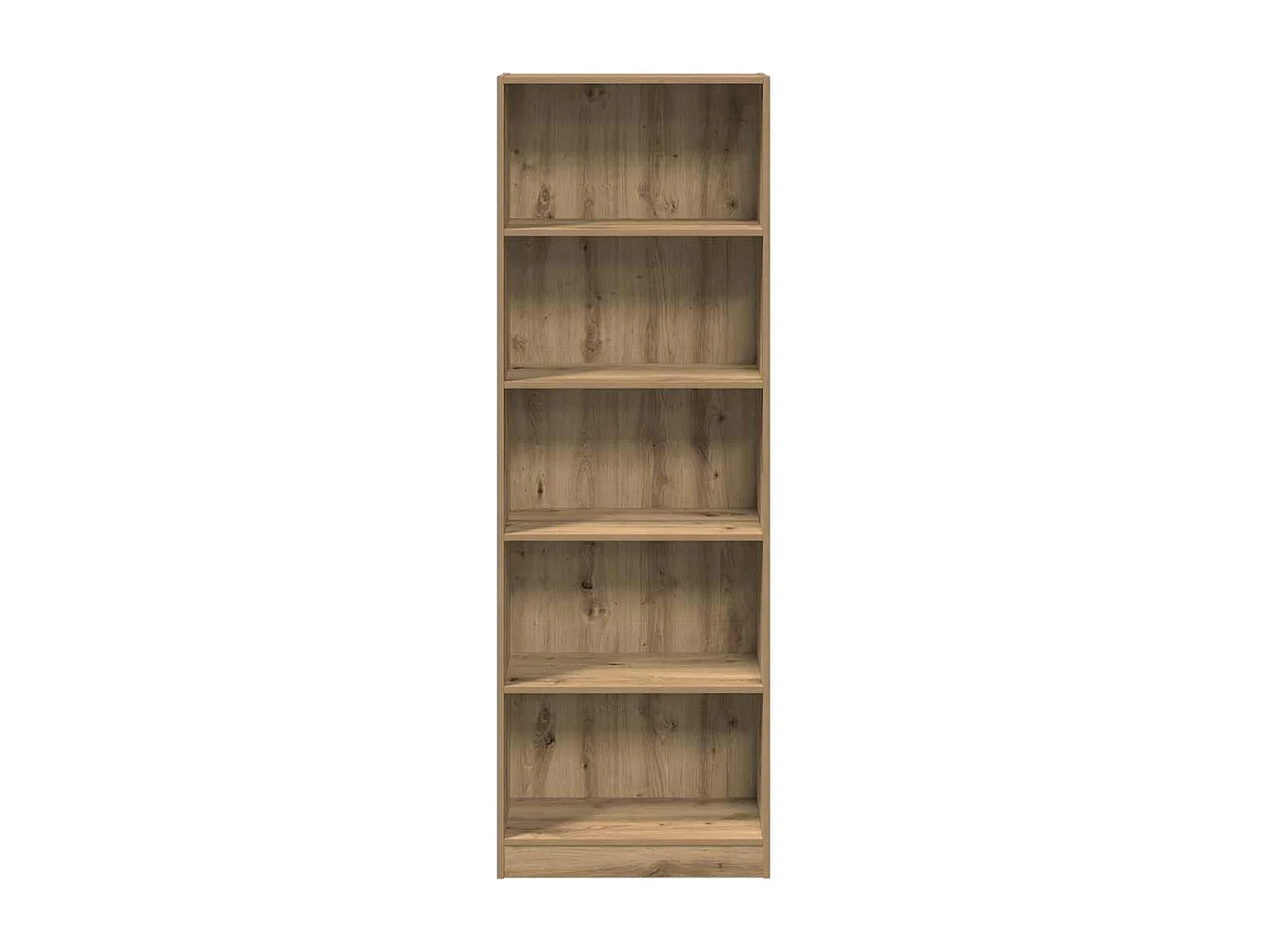 Bibliothèque chêne artisanal 60x24x176 cm bois d'ingénierie