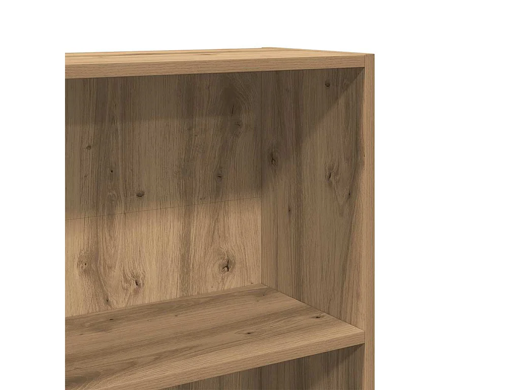 Bibliothèque chêne artisanal 60x24x176 cm bois d'ingénierie