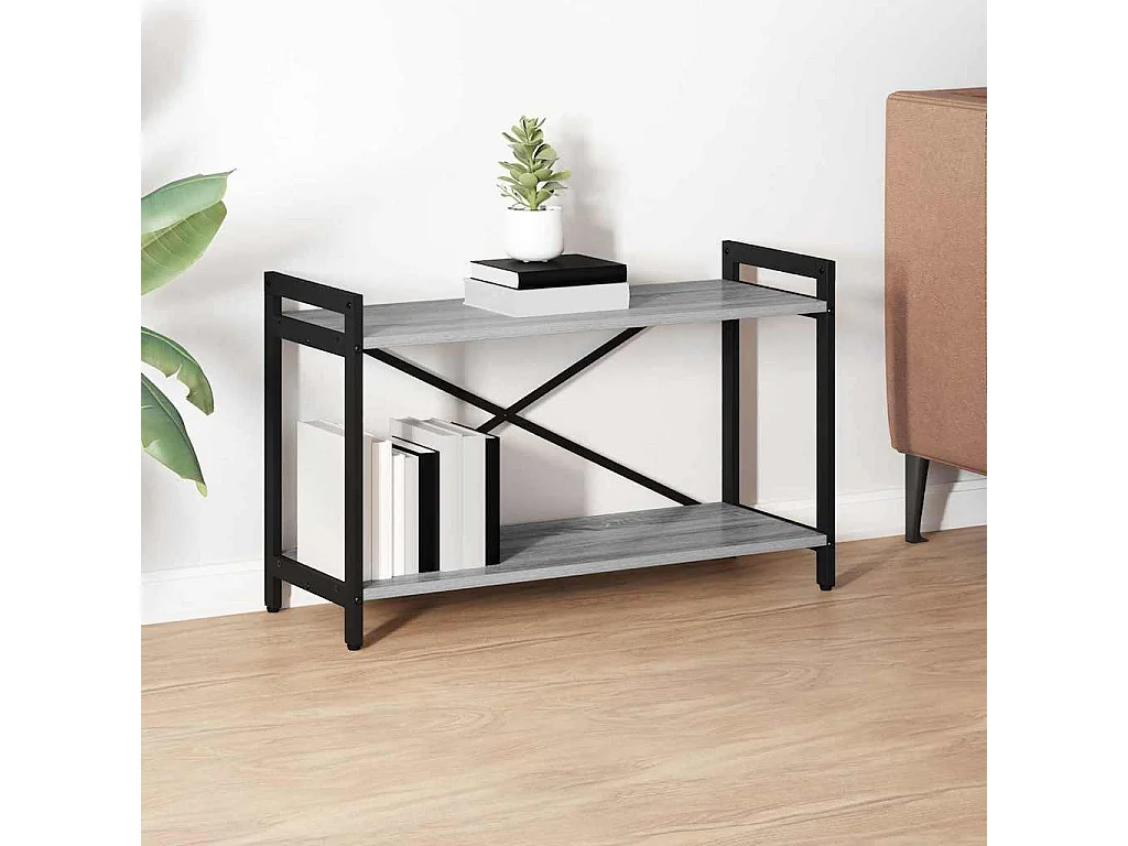 Bibliothèque Sonoma gris 80 x 30 x 48.5 cm Bois d'ingénierie