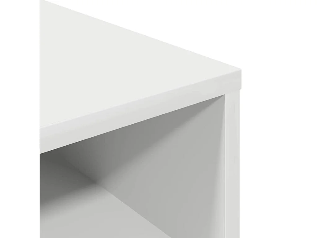 Bibliothèque blanc 34x31x80 cm bois d'ingénierie