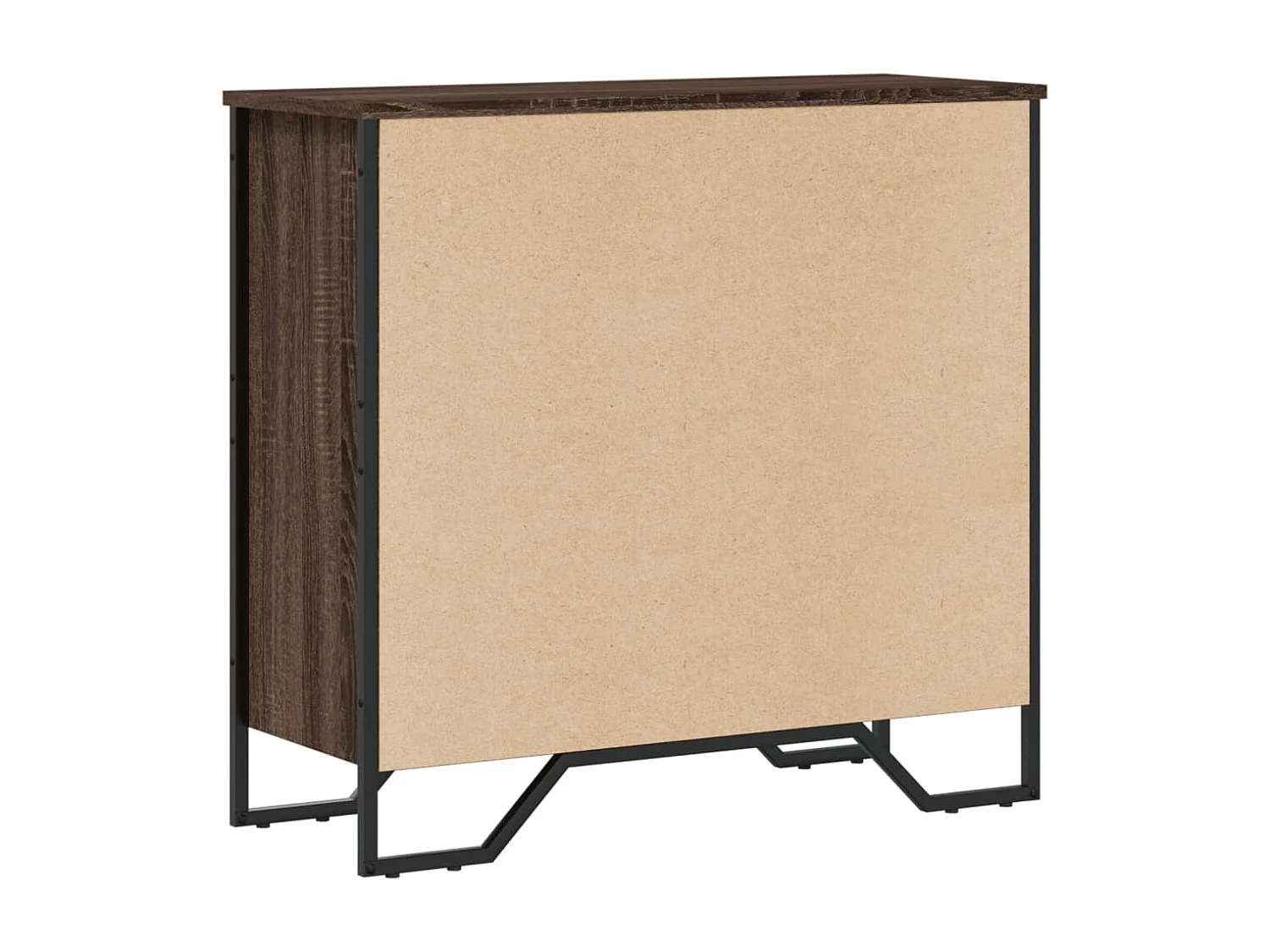 Bibliothèque chêne marron 80x31x74,5 cm bois d'ingénierie