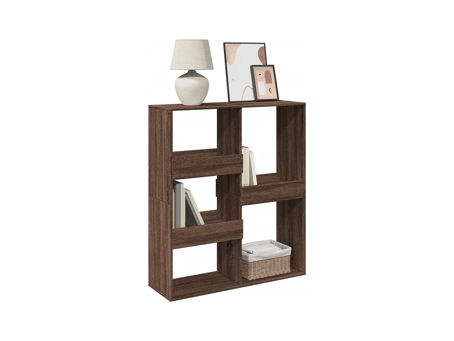 Bibliothèque/Séparateur de pièce chêne marron 100x33x115 cm