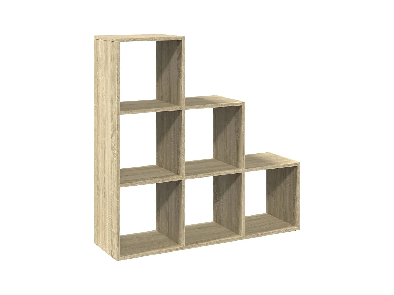 Bibliothèque séparatrice de pièce 3 niveaux chêne sonoma 99x29x99 cm