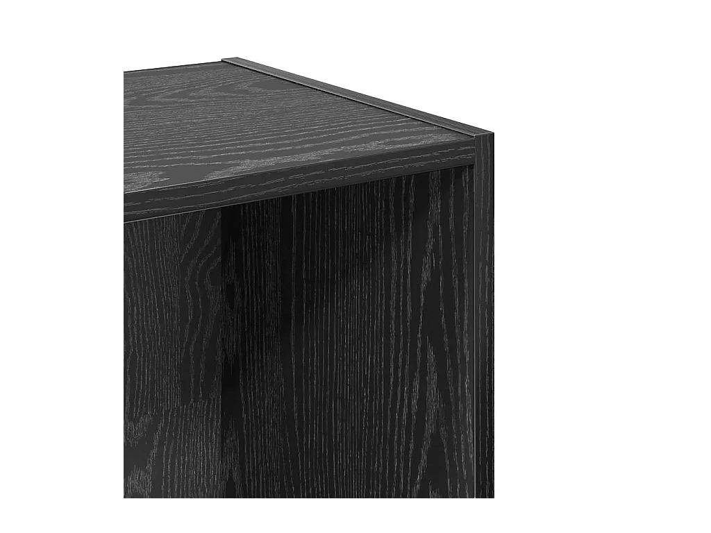 Boekenkast Zwart eiken 40 x 30 x 152 cm Bewerkt hout