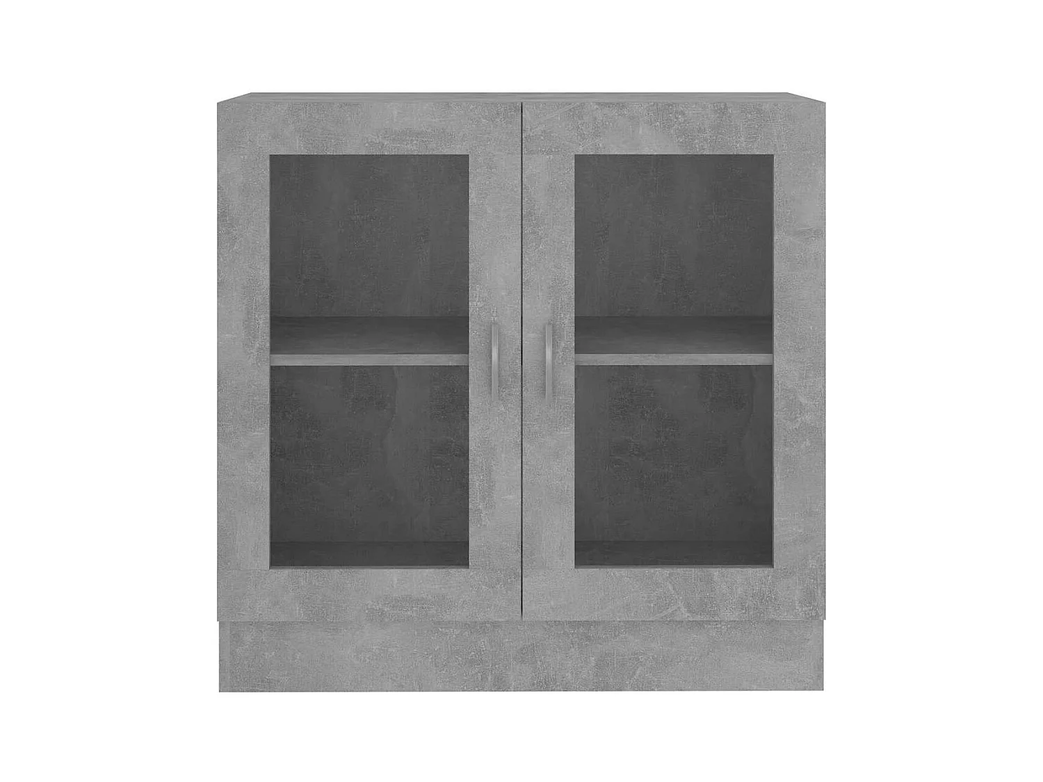 Vitrine Gris béton 82,5x30,5x80 cm Bois d'ingénierie
