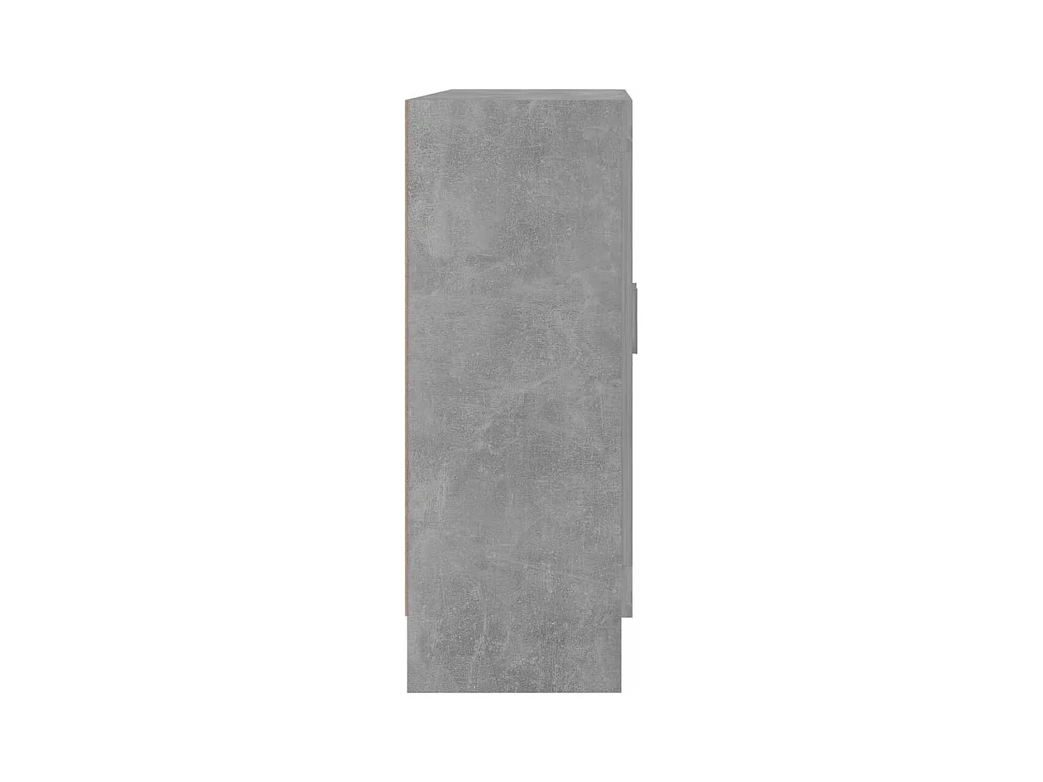 Vitrine Gris béton 82,5x30,5x80 cm Bois d'ingénierie