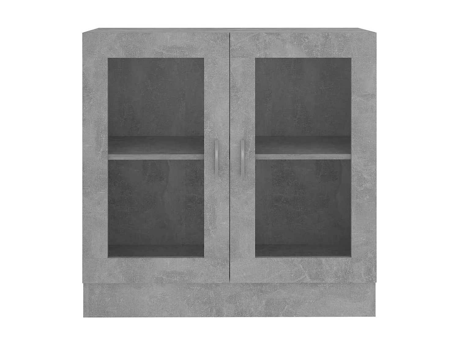 Vitrine Gris béton 82,5x30,5x80 cm Bois d'ingénierie