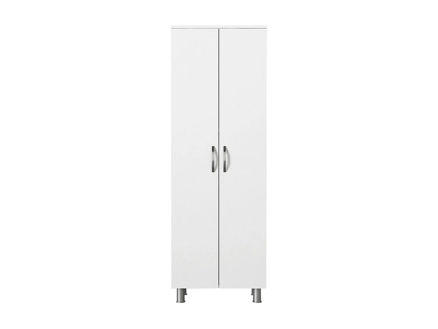 Meuble colonne salle de bains blanc 2 portes H 173, 6 cm JENA