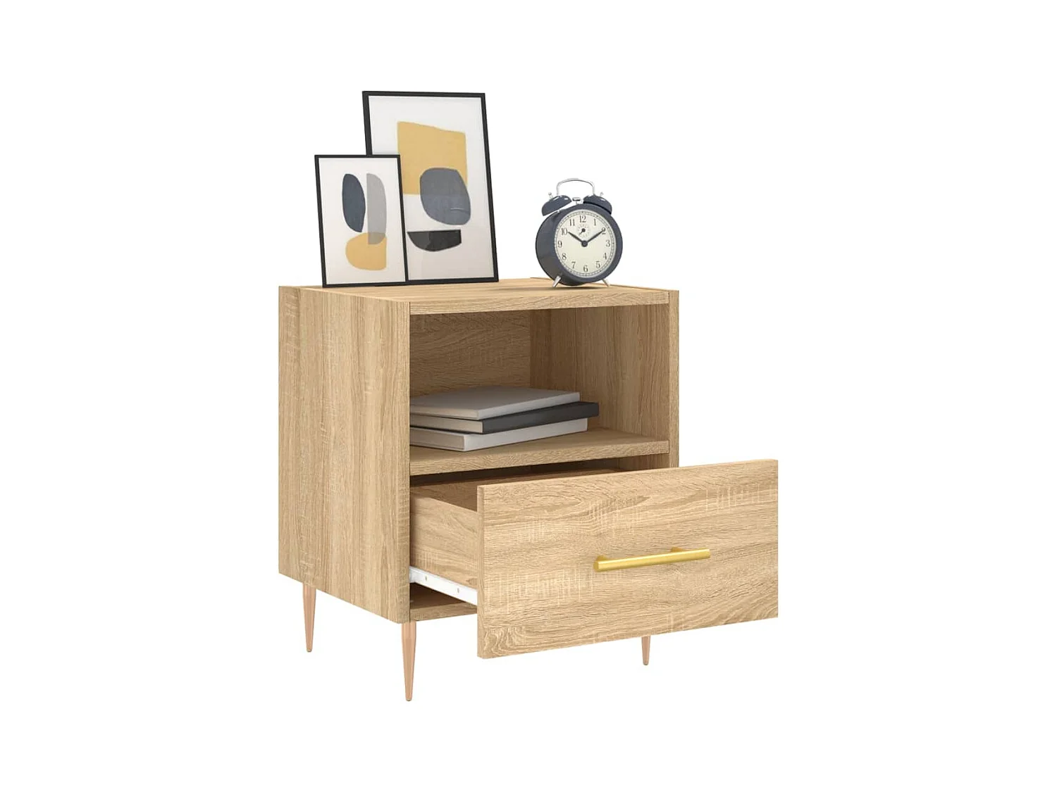 Marindor  Tables de chevet 2 pcs chêne sonoma 40x35x47,5 cm