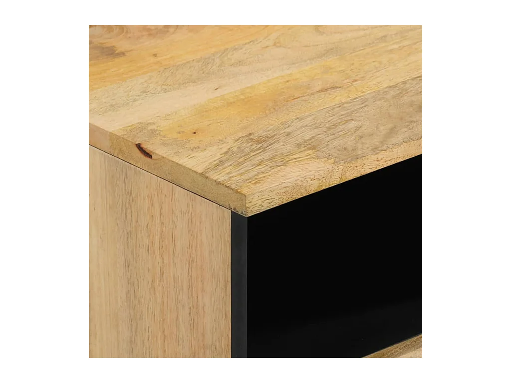 Jean-Didier  Tables de chevet 2 pcs 40x33x46 cm Bois de manguier solide