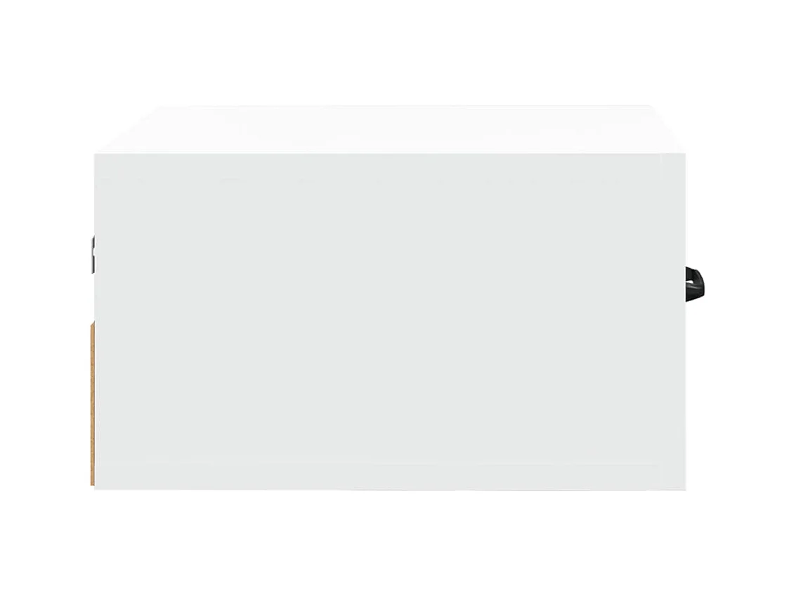 Gemma  Table de chevet murale Blanc 35x35x20 cm