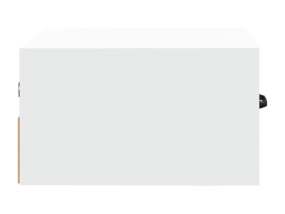 Gemma  Table de chevet murale Blanc 35x35x20 cm