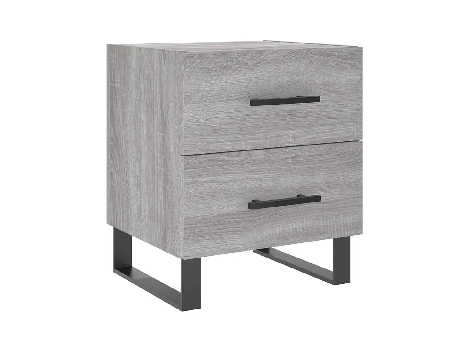 Cennet  Tables de chevet 2 pcs sonoma gris 40x35x47,5 cm