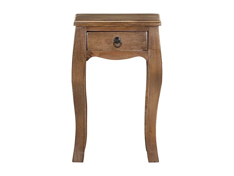 Paul-François-Claude  Table de chevet 28x28x46 cm Bois de manguier massif