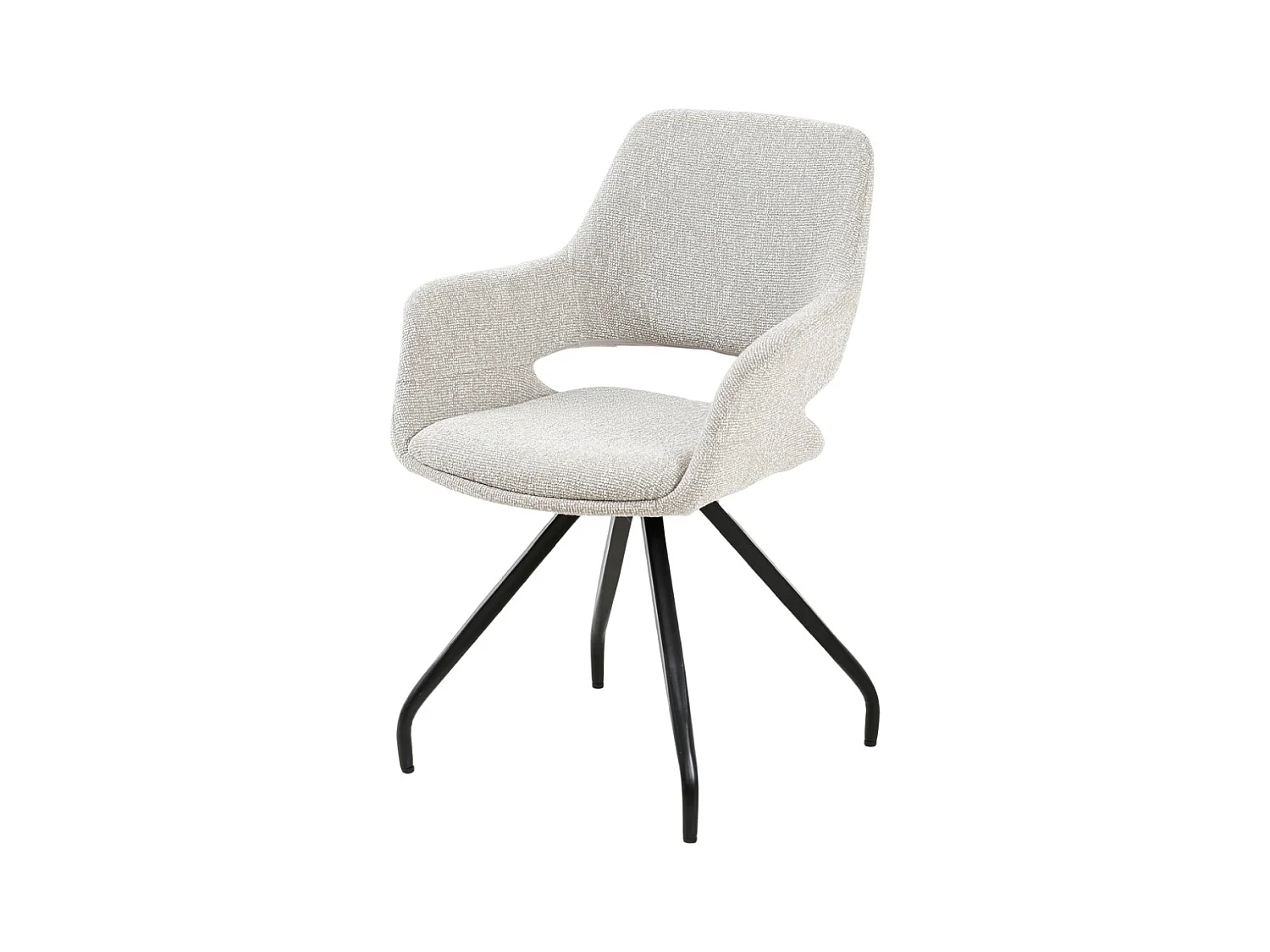 Eetkamerstoel Capp Beige Lodge Set van 2 - 61x61x88cm