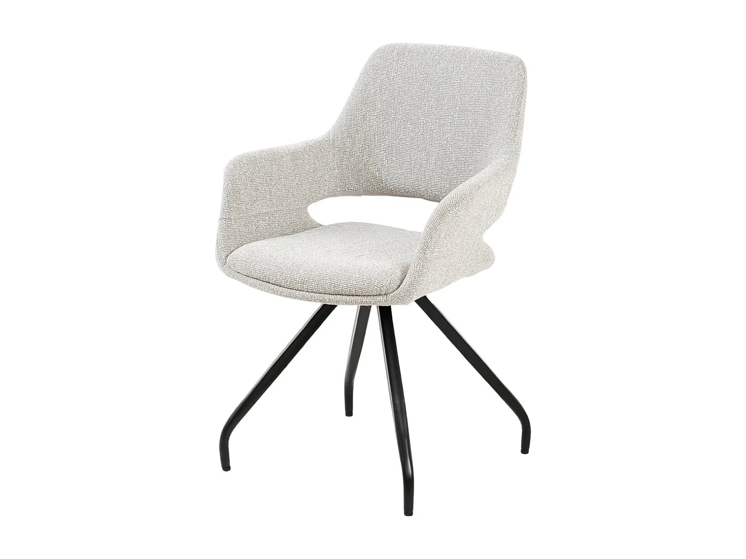 Eetkamerstoel Capp Beige Lodge Set van 2 - 61x61x88cm