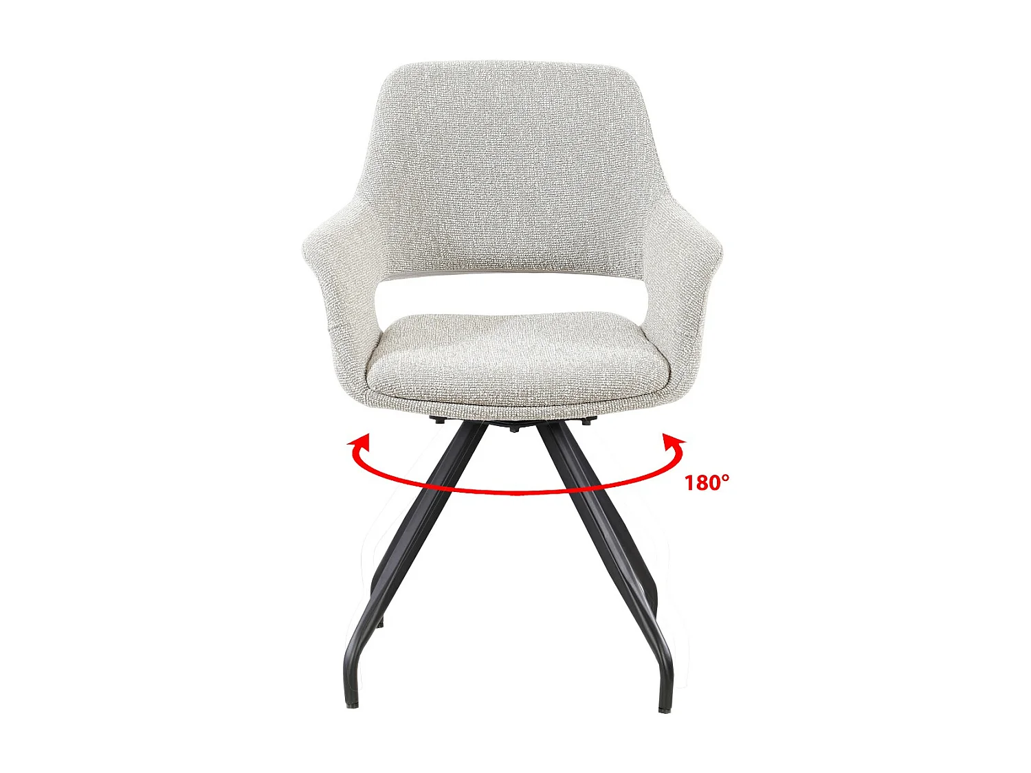 Eetkamerstoel Capp Beige Lodge Set van 2 - 61x61x88cm