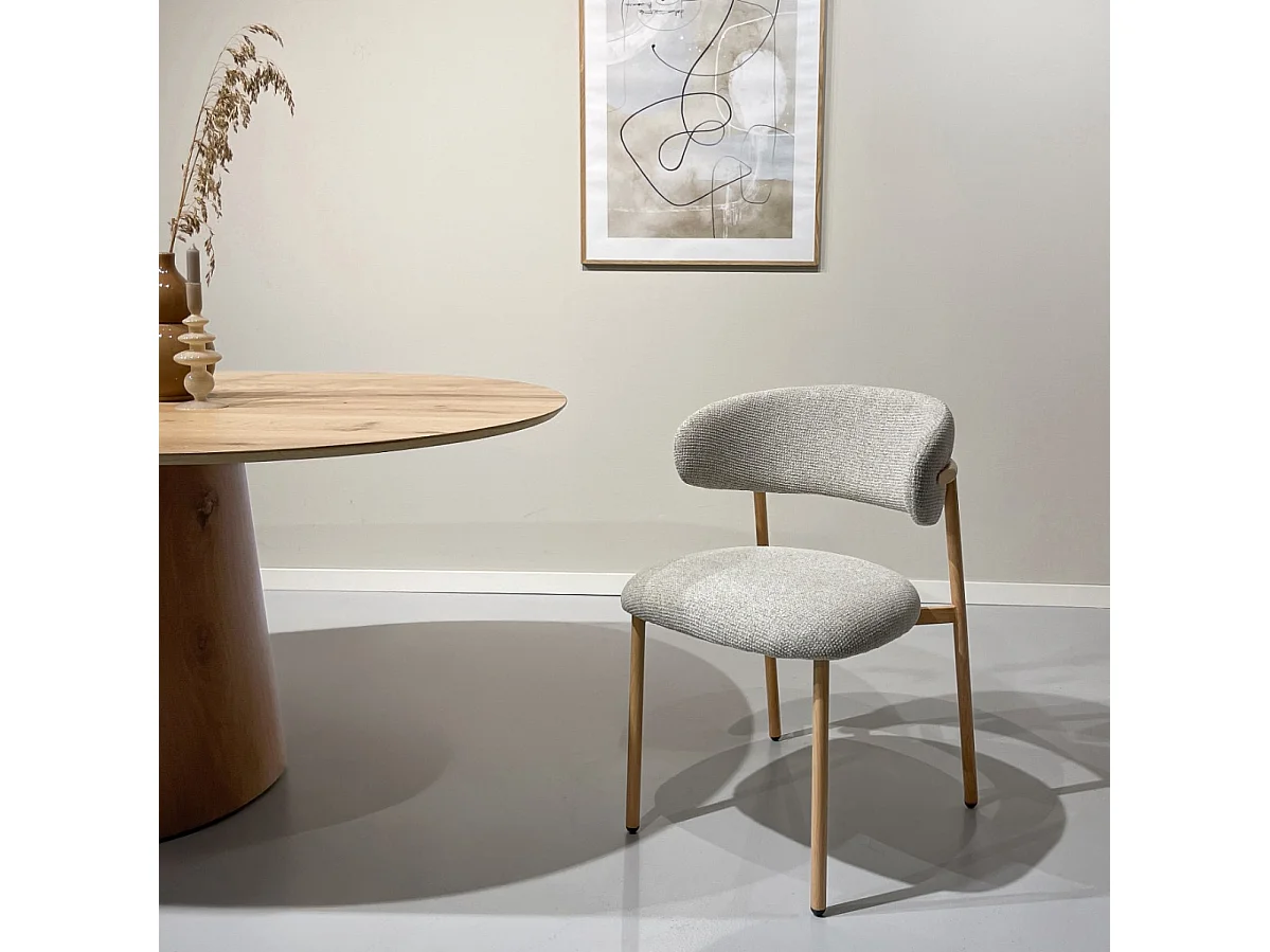 Eetkamerstoel Micah Hush Oak Set van 2 - 58x54.4x78cm