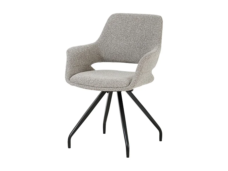 Eetkamerstoel Capp Taupe Set van 2 - 61x61x88cm