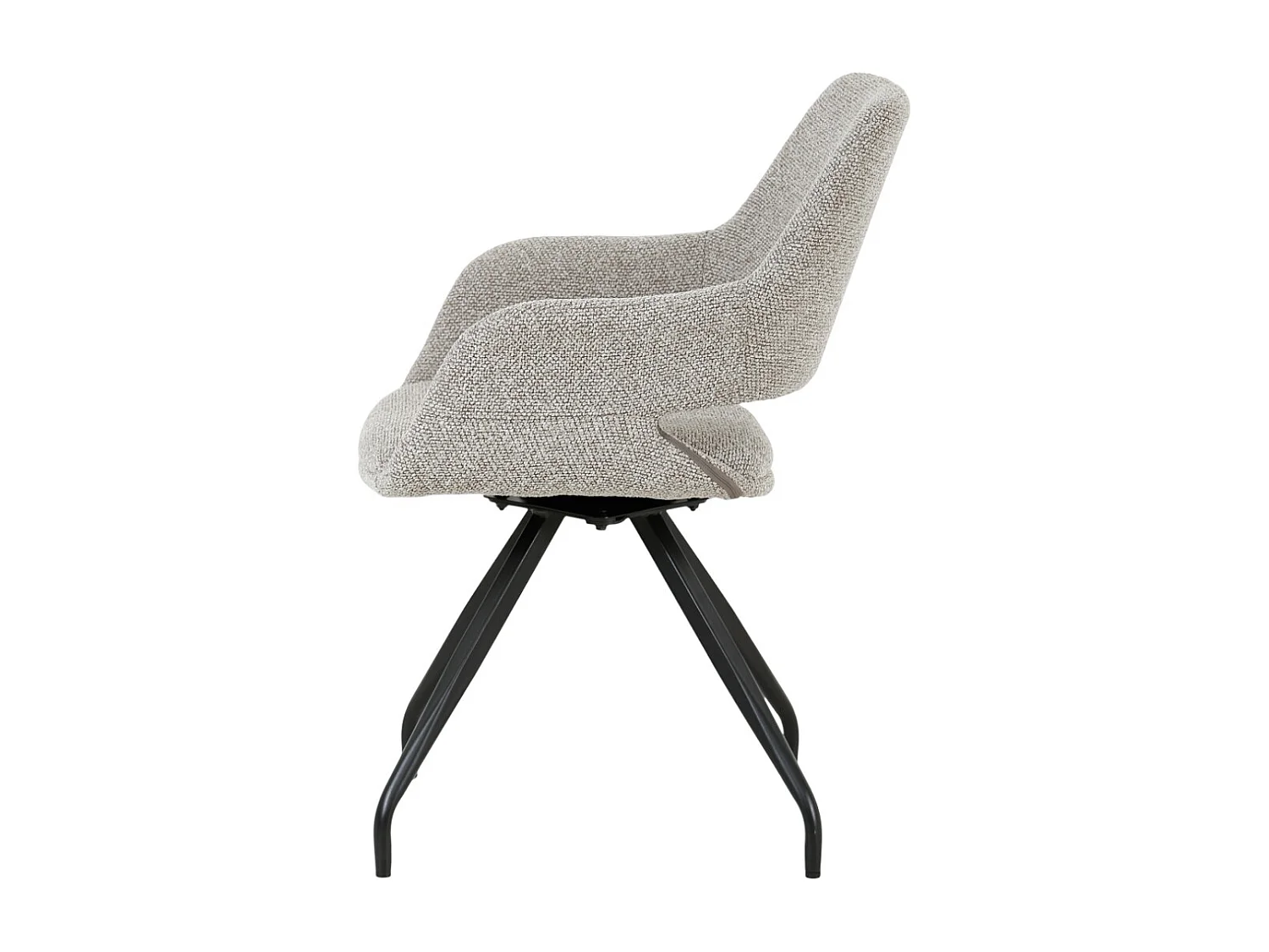 Eetkamerstoel Capp Taupe Set van 2 - 61x61x88cm