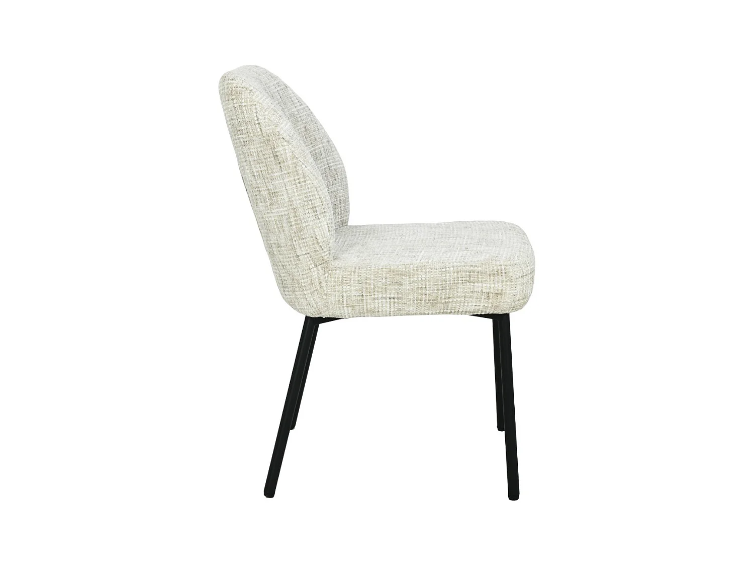 Eetkamerstoel Tess Cream Set van 2 - 63x48x83cm