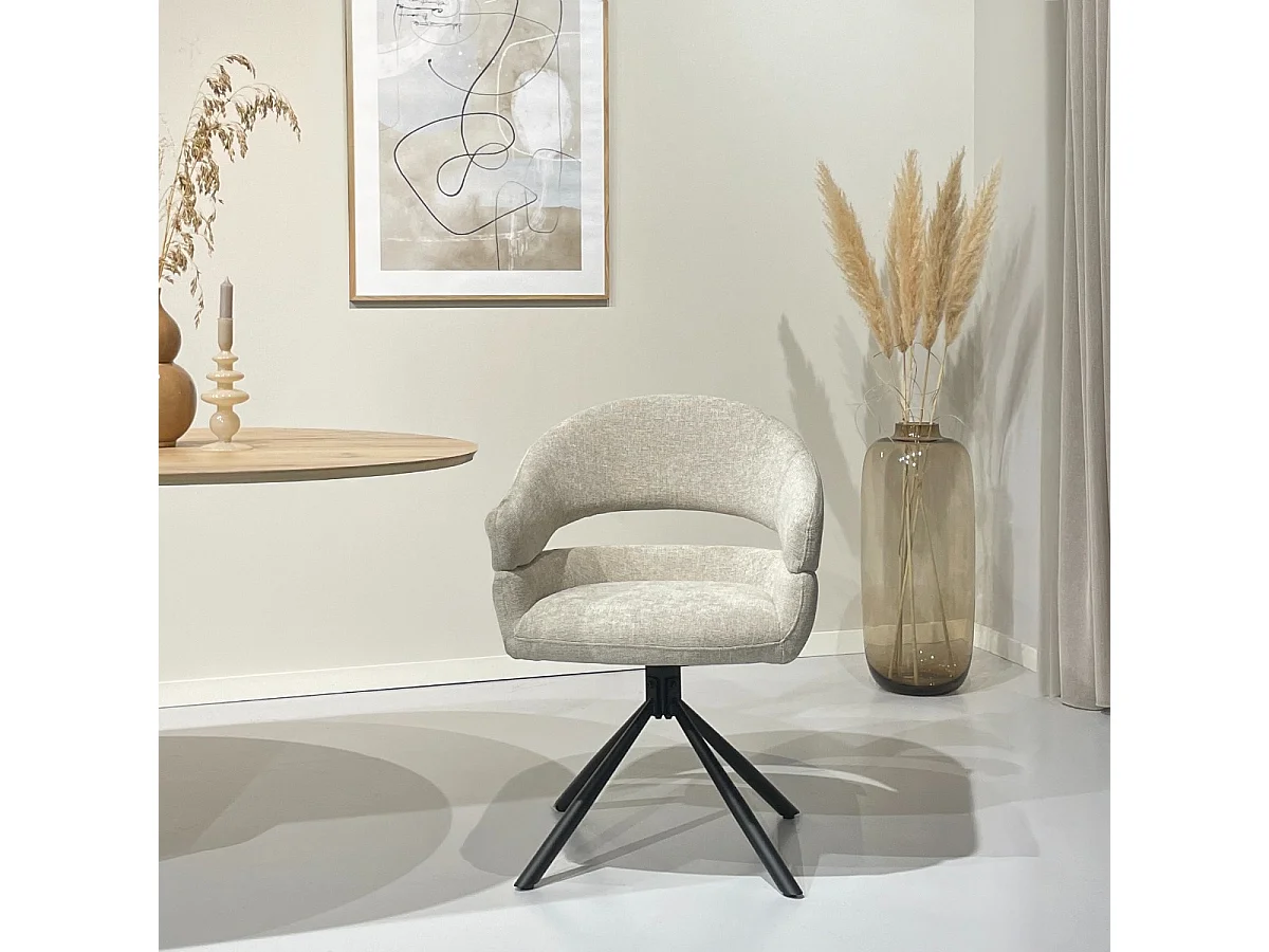 Eetkamerstoel Linn Toffee Set van 2 - 62x58x85cm