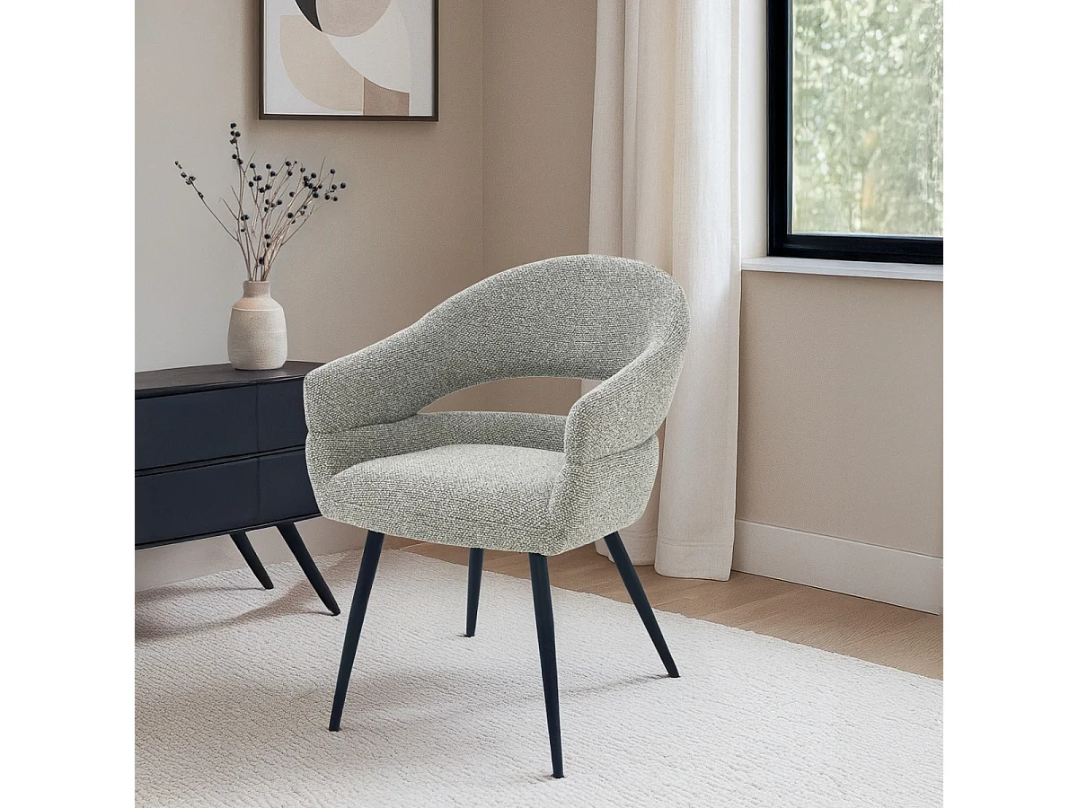 Eetkamerstoel Megan Taupe Set van 2 - 62x58x85cm