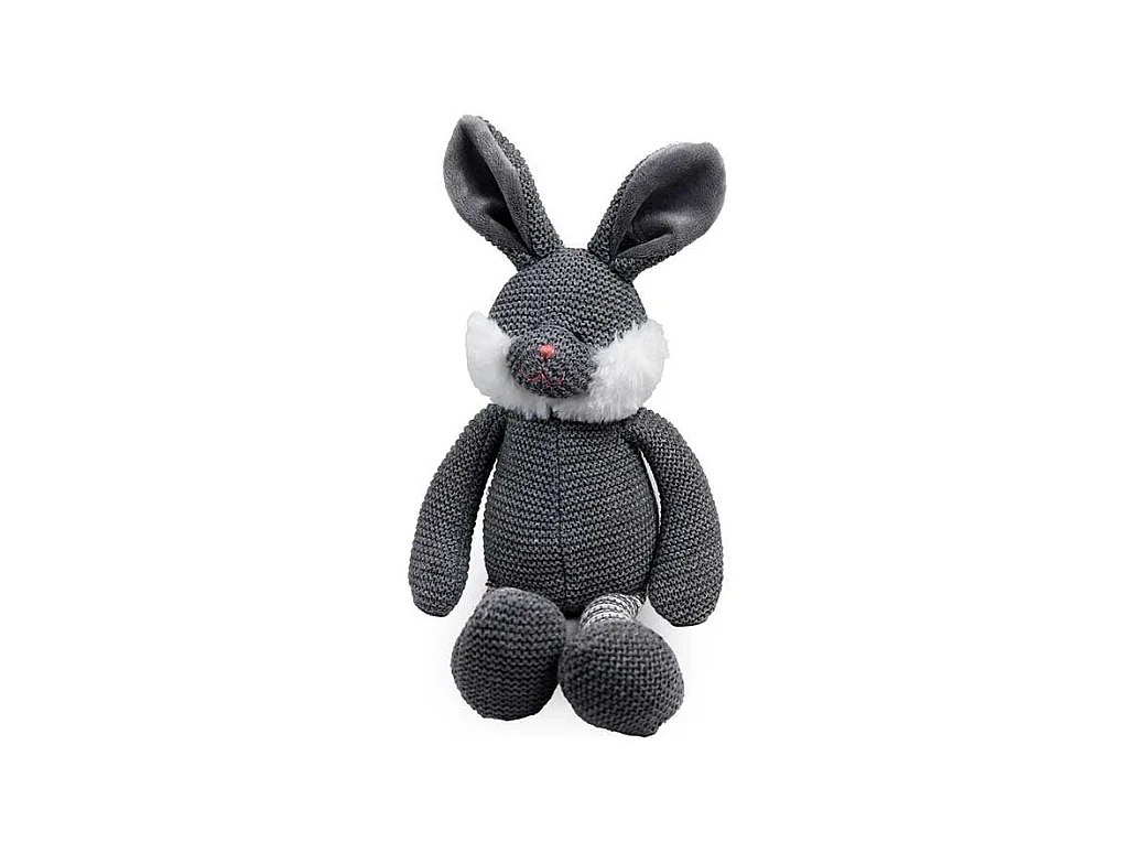 Peluche Lapin Gris Foncé - 15x27x20cm