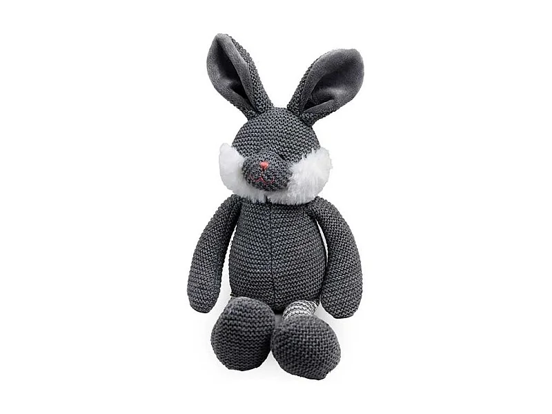 Knuffel Bunny Dark Grey - 15x27x20cm