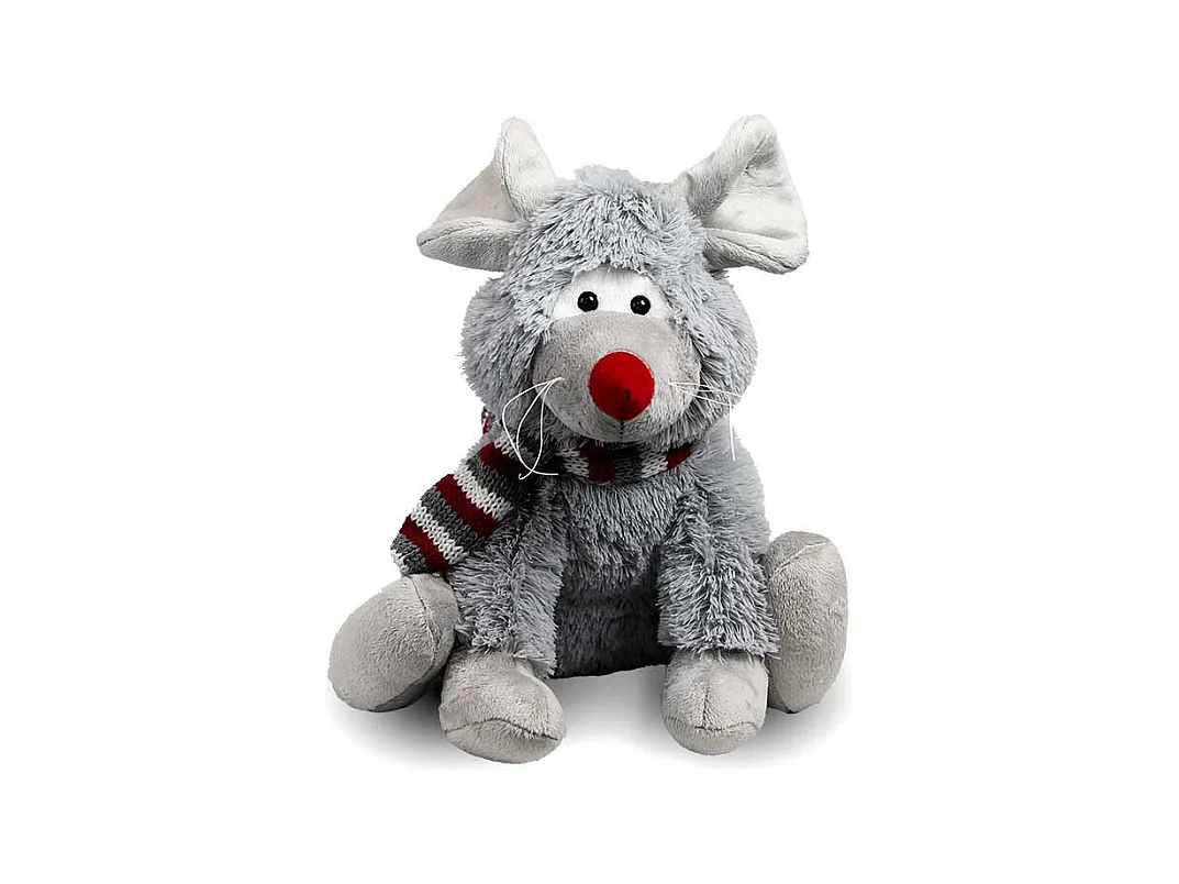 Peluche Wonka gris foncé - 21x23x28cm