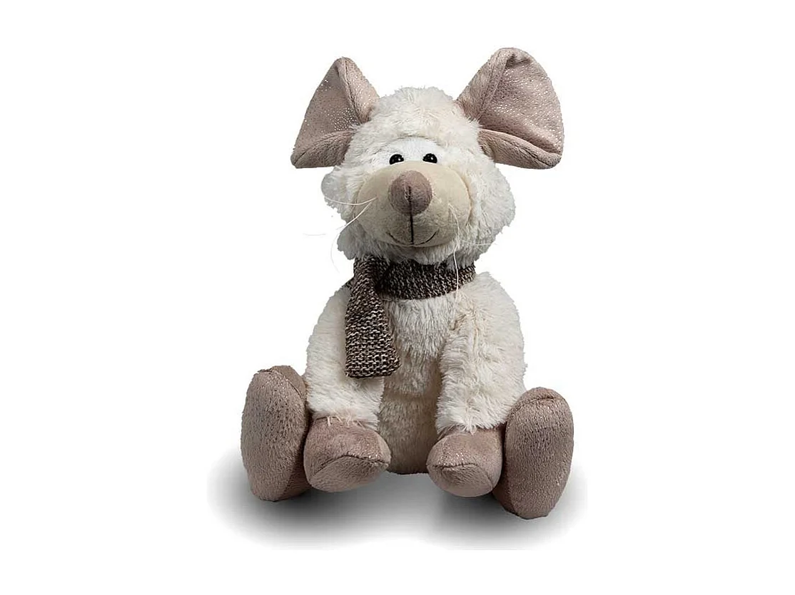 Peluche Wonka Colombe Blanche - 21x23x28cm
