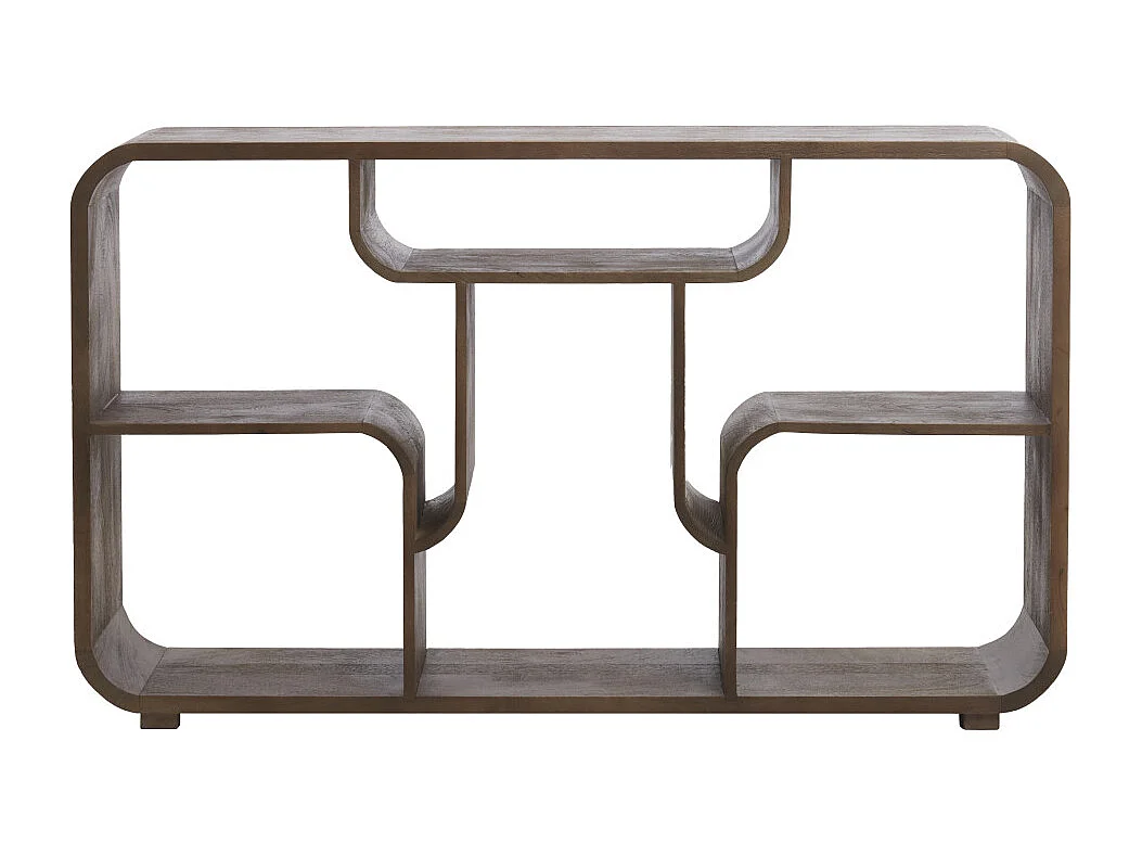 Armoire LABARE - 140x30x82 cm - Gris