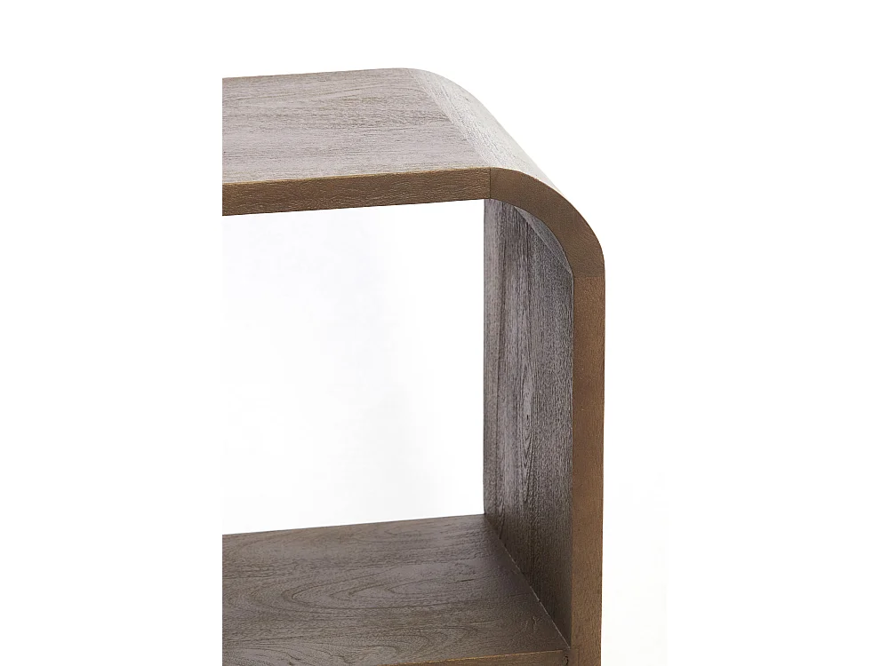 Armoire LABARE - 140x30x82 cm - Gris